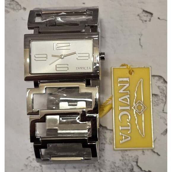 Invicta Angel Unisex Watch Rectangle 36 X 25mm Steel 50169 Brand New main image 5